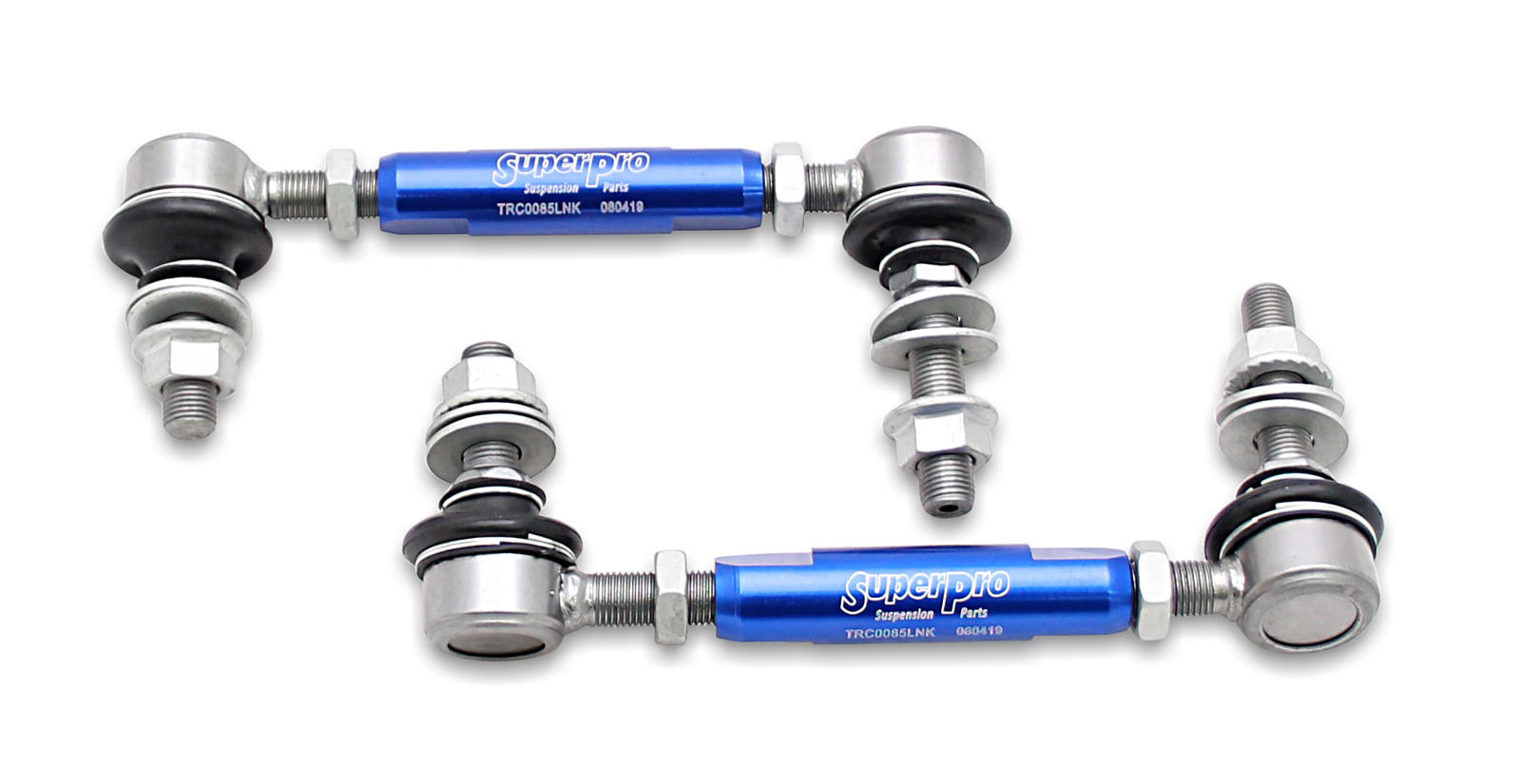 Toyota Hilux 2005-2015 Super Pro Sway Bar Link Kit - Heavy Duty Adjustable - Front - TRC1285L