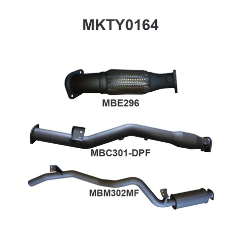 VDJ76 V8 WAGON 3IN WITH CAT REAR MUFFLER DPF