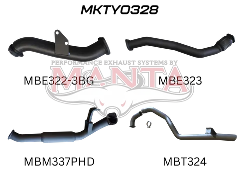 HZJ105 3 BOLT GARRETT 3IN TURBO BACK WITH HOTDOG