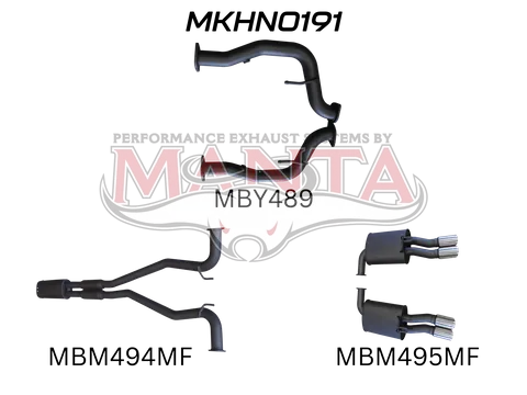 VE Ute & Maloo 2.5in Catback Muffler/Muffler