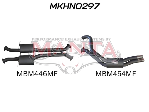 WH Statesman V8 3in Dual Catback Muffler/Muffler